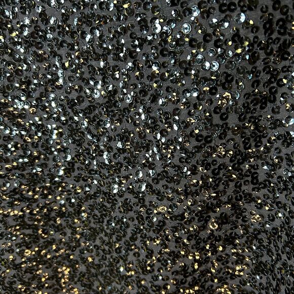 J. Crew Women's Navy Blue All Over Sequined Scoop Neck Tank Top Size L - Picture 6 of 11